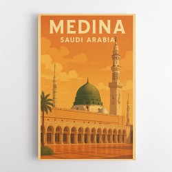 Medina Saudi Arabia Travel Poster Wall Art