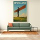 Newcastle Angel Of The North Travel Poster 1 Wall Art