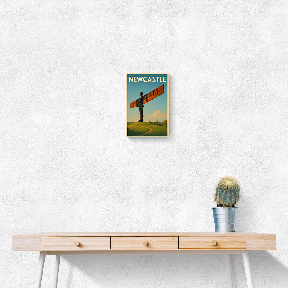 Newcastle Angel Of The North Travel Poster 1 Wall Art