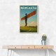 Newcastle Angel Of The North Travel Poster 1 Wall Art