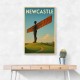 Newcastle Angel Of The North Travel Poster 1 Wall Art