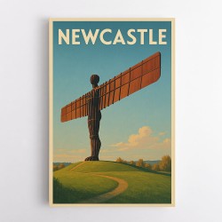 Newcastle Angel Of The North Travel Poster 1 Wall Art