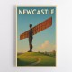 Newcastle Angel Of The North Travel Poster 1 Wall Art