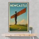 Newcastle Angel Of The North Travel Poster 1 Wall Art