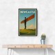 Newcastle Angel Of The North Travel Poster 1 Wall Art