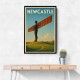 Newcastle Angel Of The North Travel Poster 1 Wall Art