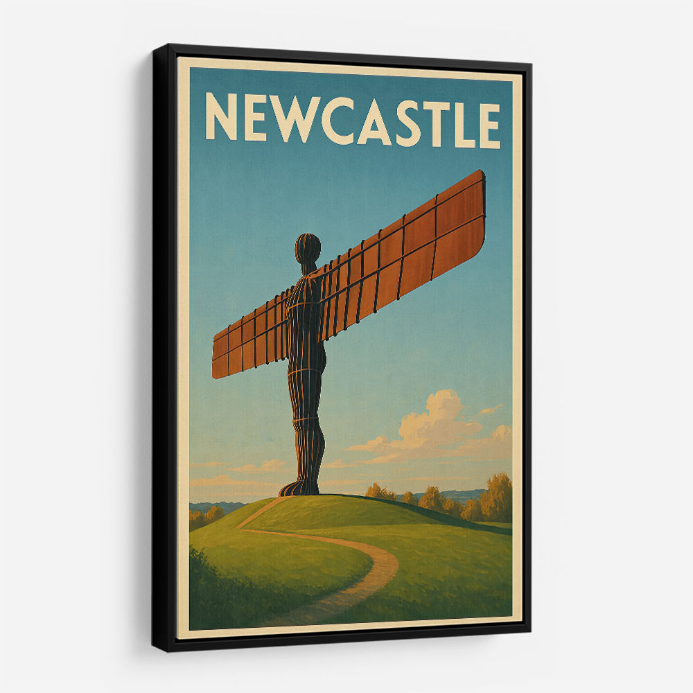 Newcastle Angel Of The North Travel Poster 1 Wall Art