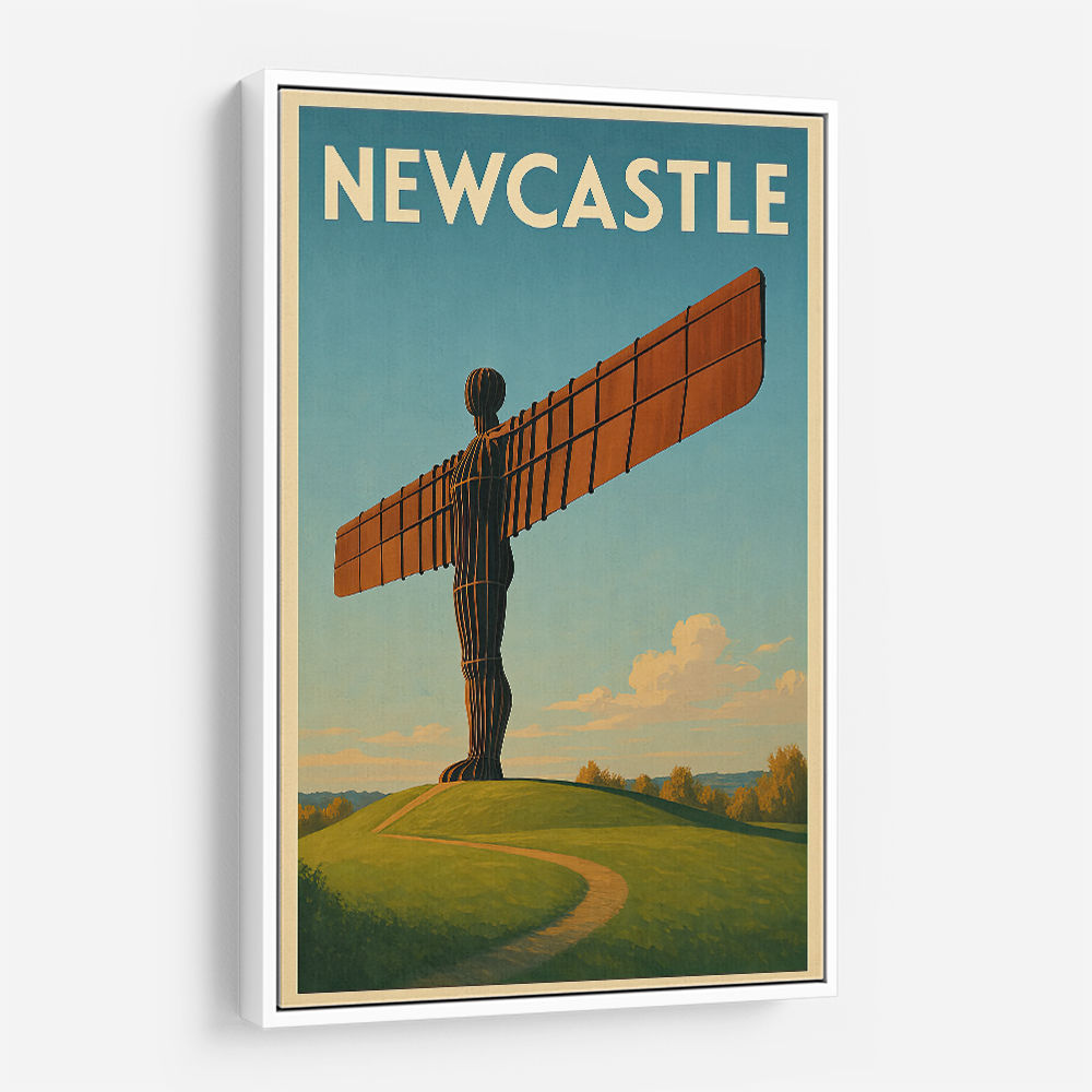 Newcastle Angel Of The North Travel Poster 1 Wall Art