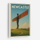 Newcastle Angel Of The North Travel Poster 1 Wall Art