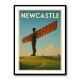Newcastle Angel Of The North Travel Poster 1 Wall Art
