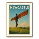 Newcastle Angel Of The North Travel Poster 1 Wall Art