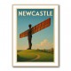 Newcastle Angel Of The North Travel Poster 1 Wall Art