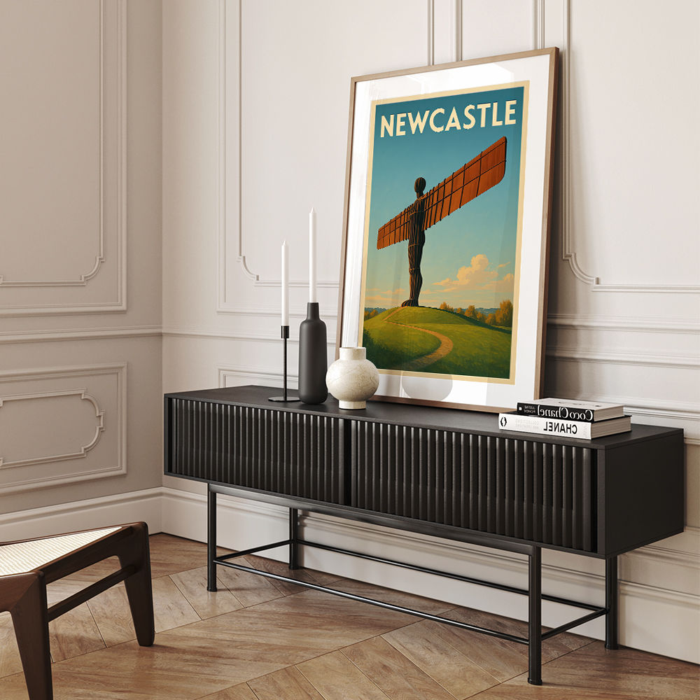 Newcastle Angel Of The North Travel Poster 1 Wall Art
