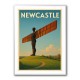 Newcastle Angel Of The North Travel Poster 1 Wall Art