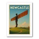 Newcastle Angel Of The North Travel Poster 1 Wall Art