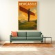 Newcastle Angel Of The North Travel Poster Wall Art