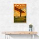 Newcastle Angel Of The North Travel Poster Wall Art