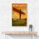 Newcastle Angel Of The North Travel Poster Wall Art