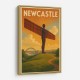 Newcastle Angel Of The North Travel Poster Wall Art