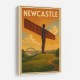 Newcastle Angel Of The North Travel Poster Wall Art