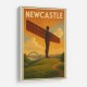 Newcastle Angel Of The North Travel Poster Wall Art