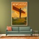Newcastle Angel Of The North Travel Poster Wall Art