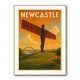 Newcastle Angel Of The North Travel Poster Wall Art