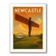 Newcastle Angel Of The North Travel Poster Wall Art