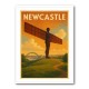 Newcastle Angel Of The North Travel Poster Wall Art
