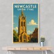 Newcastle Travel Poster 2 Wall Art