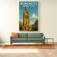 Newcastle Travel Poster 2 Wall Art