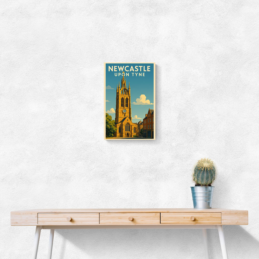 Newcastle Travel Poster 2 Wall Art