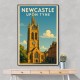 Newcastle Travel Poster 2 Wall Art