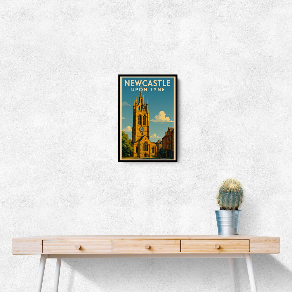 Newcastle Travel Poster 2 Wall Art