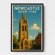 Newcastle Travel Poster 2 Wall Art