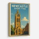 Newcastle Travel Poster 2 Wall Art
