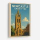 Newcastle Travel Poster 2 Wall Art