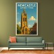 Newcastle Travel Poster 2 Wall Art