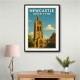Newcastle Travel Poster 2 Wall Art