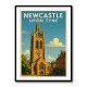 Newcastle Travel Poster 2 Wall Art