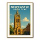 Newcastle Travel Poster 2 Wall Art