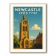 Newcastle Travel Poster 2 Wall Art