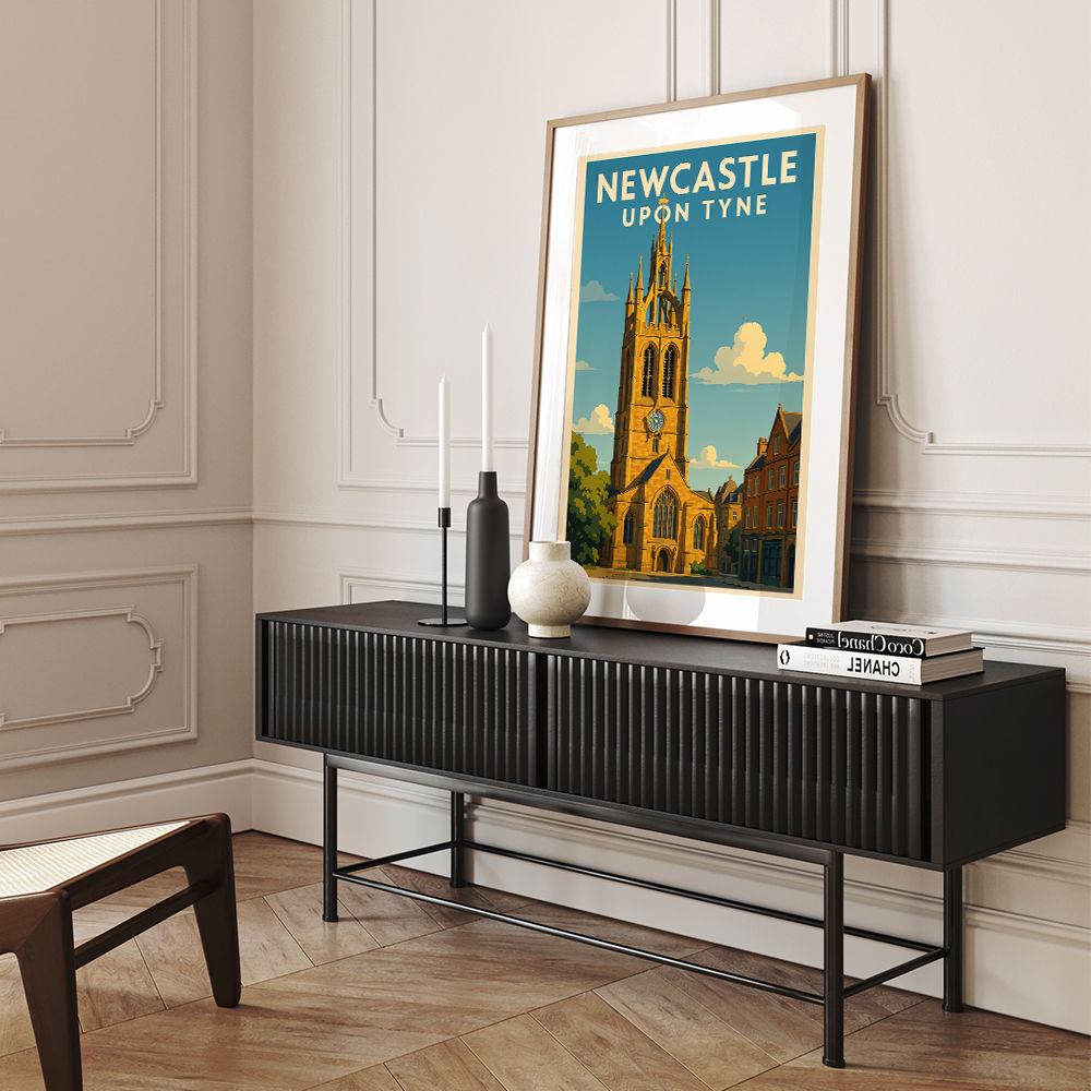 Newcastle Travel Poster 2 Wall Art
