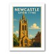 Newcastle Travel Poster 2 Wall Art