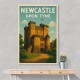 Newcastle Travel Poster 4 Wall Art