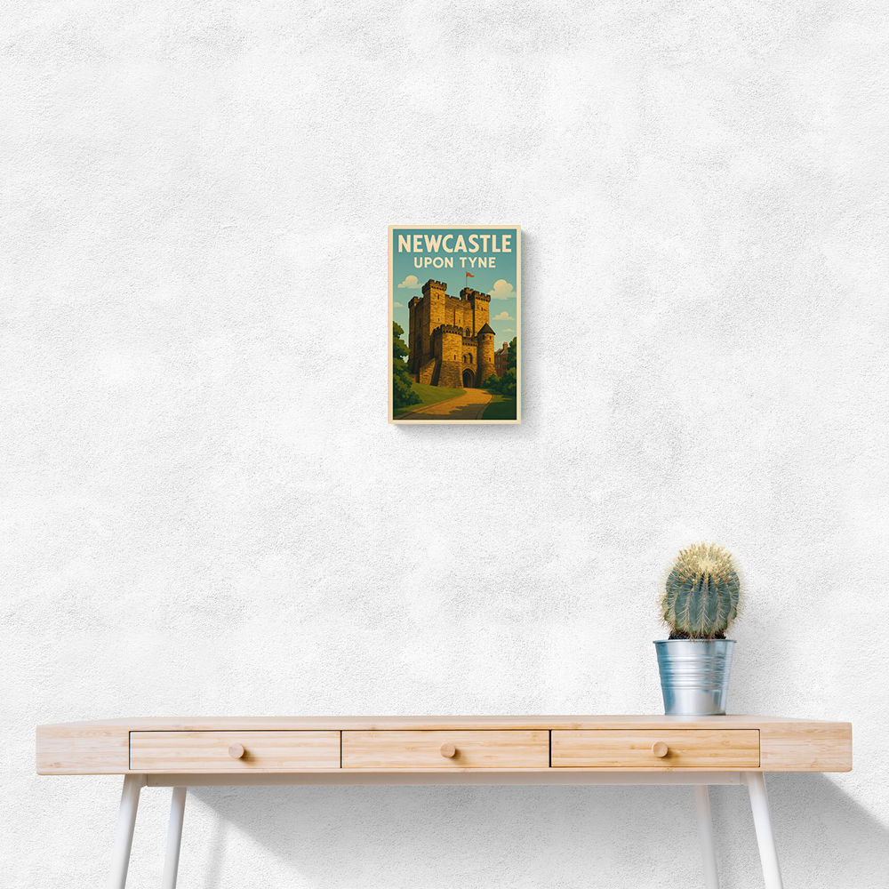 Newcastle Travel Poster 4 Wall Art