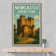 Newcastle Travel Poster 4 Wall Art