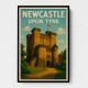 Newcastle Travel Poster 4 Wall Art