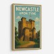 Newcastle Travel Poster 4 Wall Art