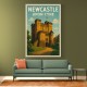 Newcastle Travel Poster 4 Wall Art